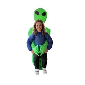 Morph Costumes Alien Pick Me Up Inflatable Adult OneSize Green Excellent LightUp